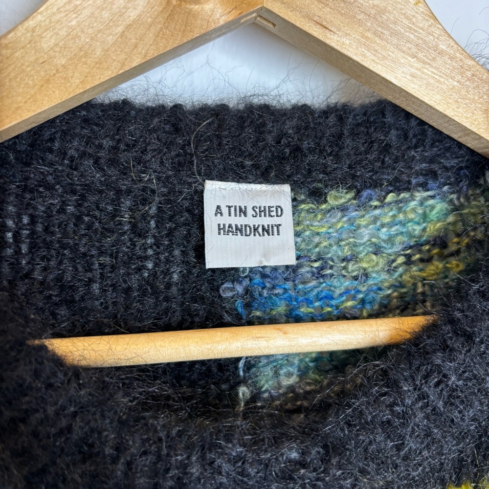 A Tin Shed Handknit Cardigan Sweater View 3
